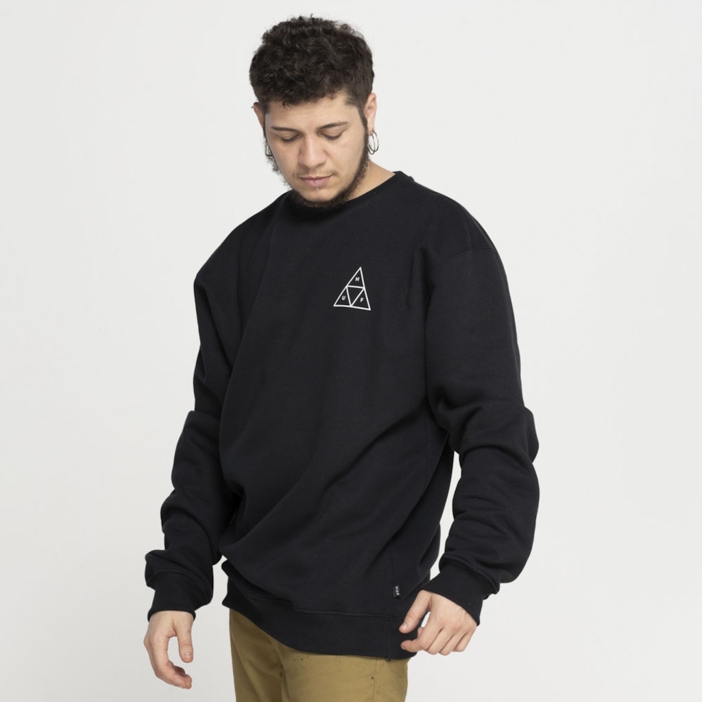 Imagem 3 do produto Blusa de Moletom Huf Careca Essentials TT Crew