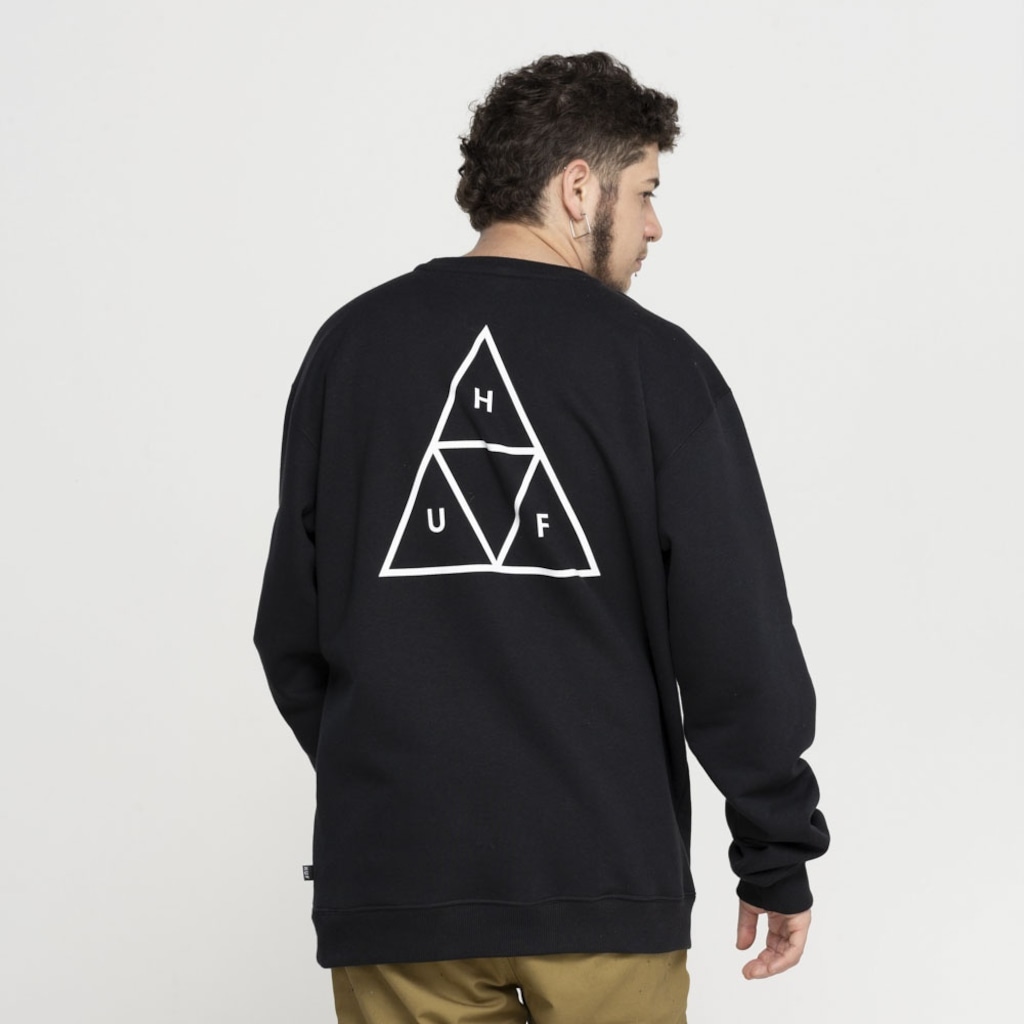 Imagem 4 do produto Blusa de Moletom Huf Careca Essentials TT Crew