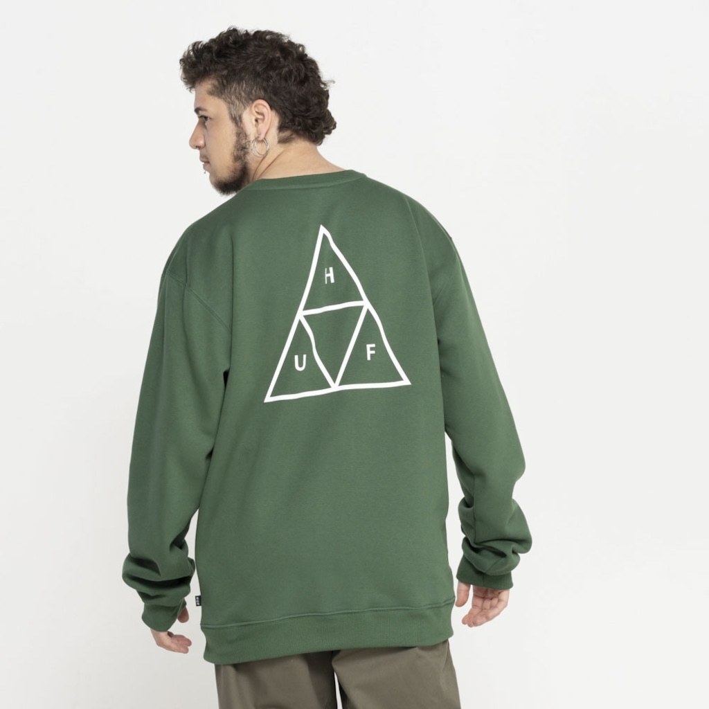 Imagem 4 do produto Blusa de Moletom Huf Careca Essentials TT Crew