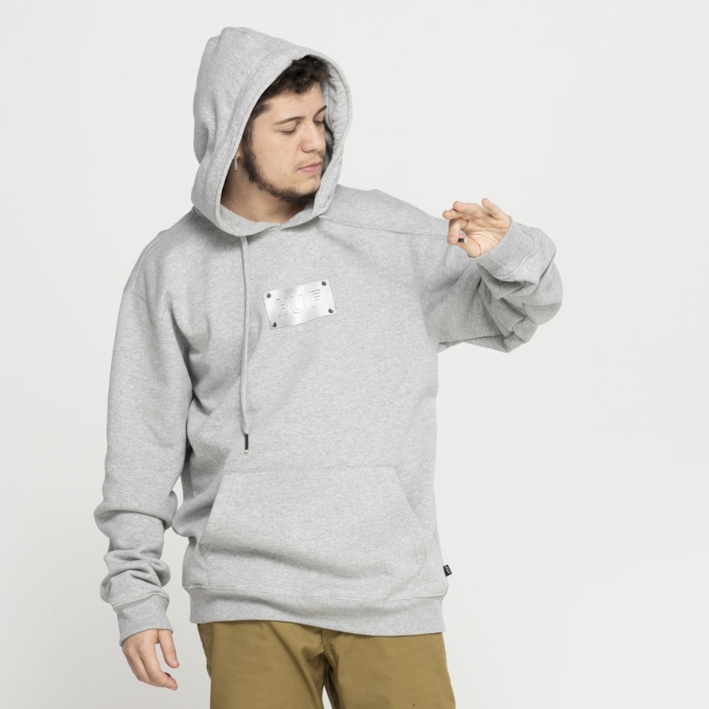 Imagem 2 do produto Blusa de Moletom Huf com Capuz Canguru Hardware
