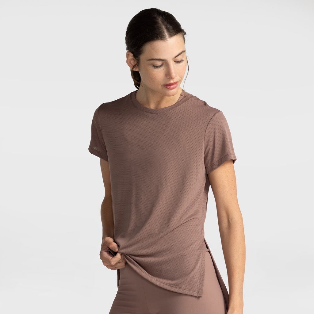 Imagem 1 do produto Camiseta Oxer Feminina Alongada Abertura Lateral