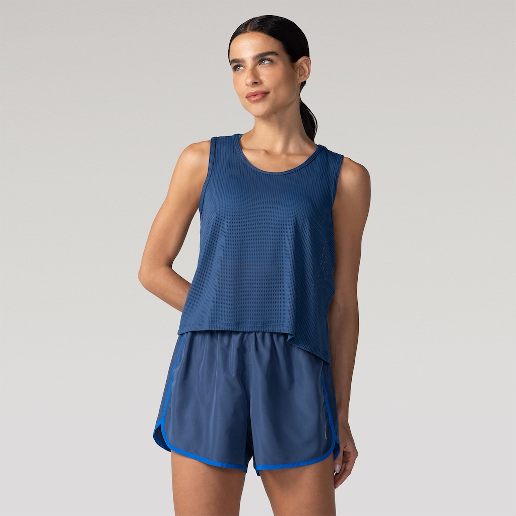 Imagem 1 do produto Camiseta Regata Cropped Feminina Oxer Telada