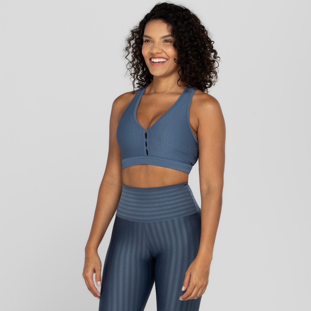 Imagem 4 do produto Top Fitness com Bojo Removível Oxer Bartak Textura Média Sustentação - Adulto