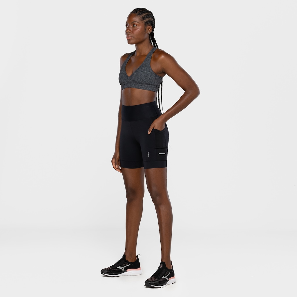 Imagem 4 do produto Bermuda Feminina Oxer Bolso Lateral Cós Médio Alta Compressão