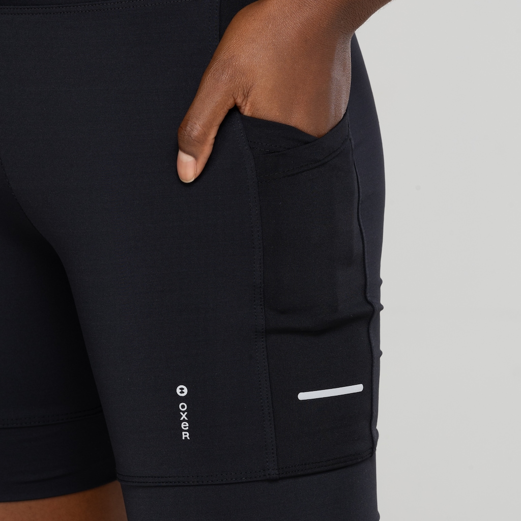Imagem 5 do produto Bermuda Feminina Oxer Bolso Lateral Cós Médio Alta Compressão