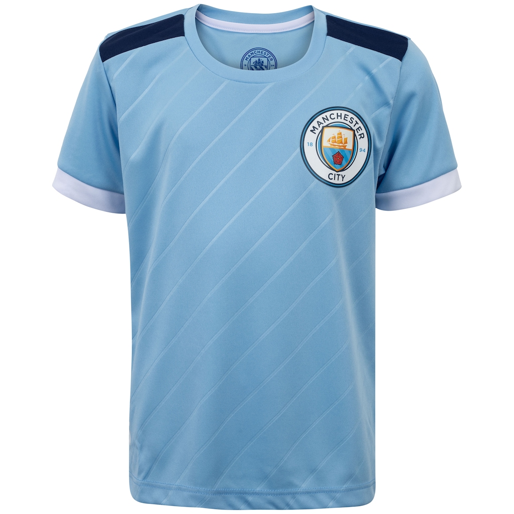 Imagem 2 do produto Kit Fardamento Manchester City Infantil Camiseta + Calção