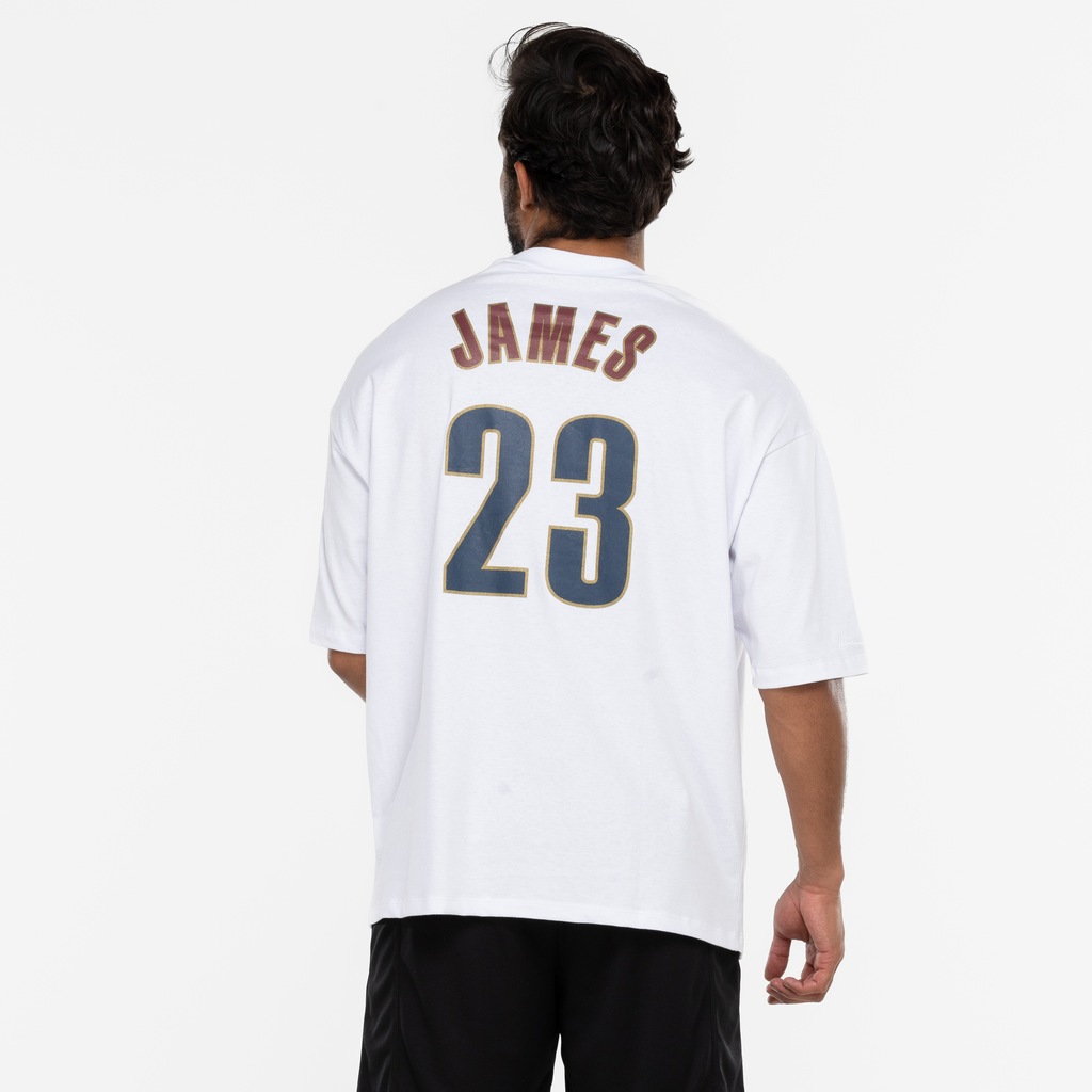 Imagem 2 do produto Camiseta Lebron James do Cleveland Cavaliers Mitchell & Ness Masculina Flame Logo