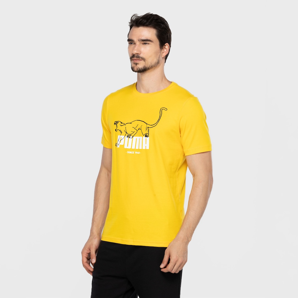 Imagem 4 do produto Camiseta Masculina Puma Manga Curta Graphics Animal
