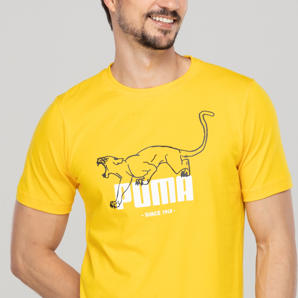 Imagem 5 do produto Camiseta Masculina Puma Manga Curta Graphics Animal