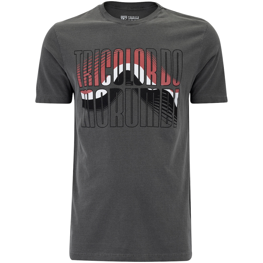Imagem 4 do produto Camiseta do São Paulo Masculina Lavada Estádio