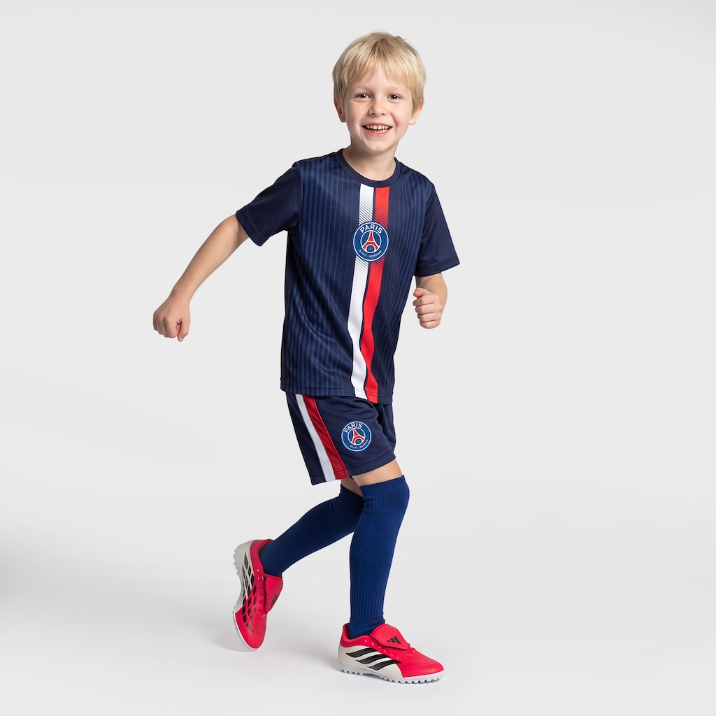 Imagem 3 do produto Kit de Uniforme PSG Infantil Mini Craque Camiseta + Calção