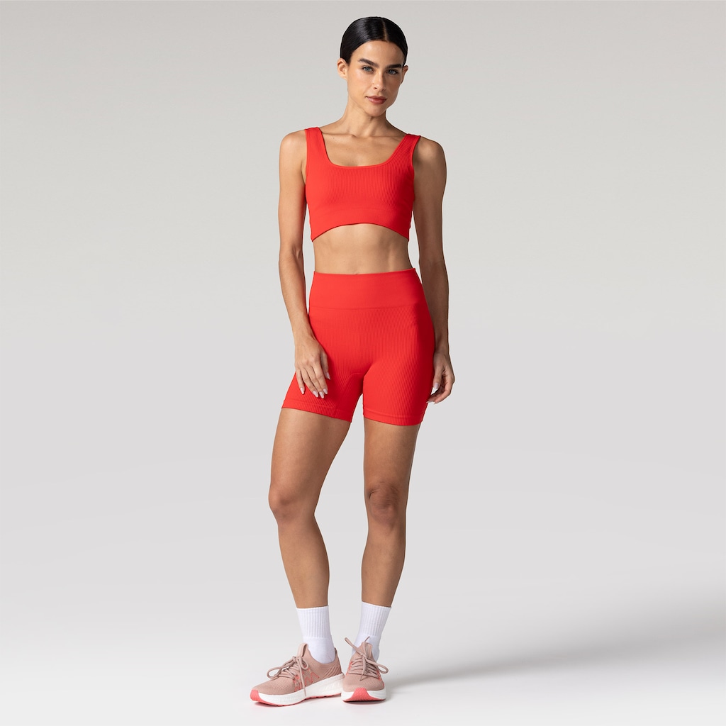 Imagem 3 do produto Top Fitness sem Bojo Oxer Média Sustentação Canelado Sem Costura