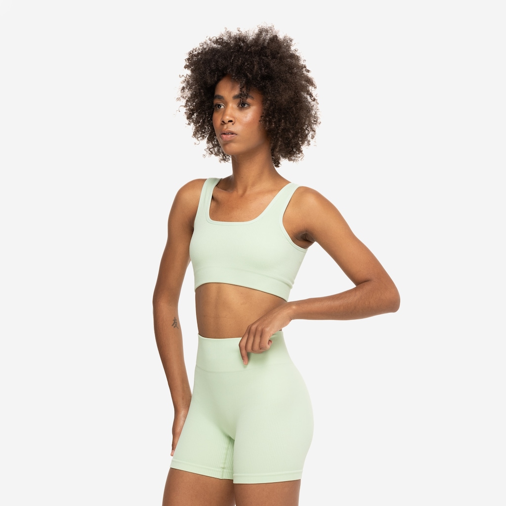 Imagem 4 do produto Top Fitness sem Bojo Oxer Média Sustentação Canelado Sem Costura