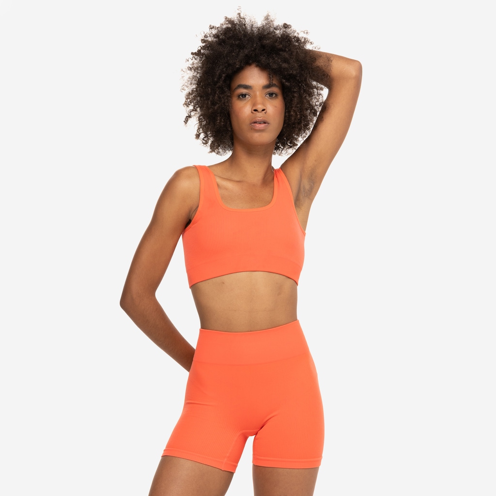 Imagem 4 do produto Top Fitness sem Bojo Oxer Média Sustentação Canelado Sem Costura