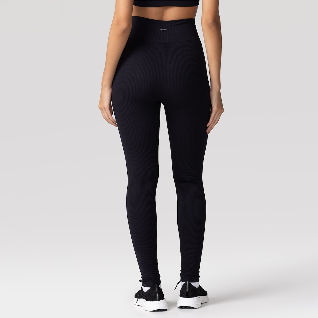 Imagem 2 do produto Calça Legging Feminina Oxer Canelada Sem Costura