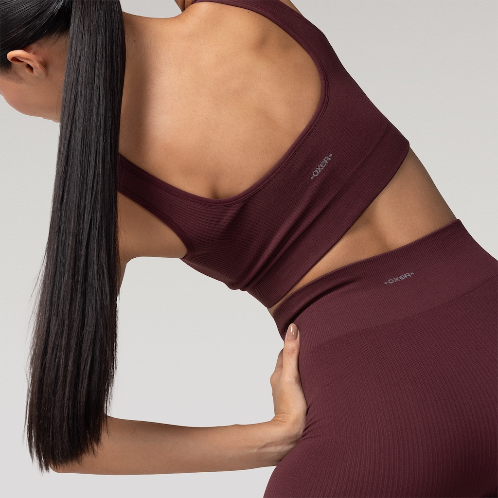 Imagem 4 do produto Calça Legging Feminina Oxer Canelada Sem Costura