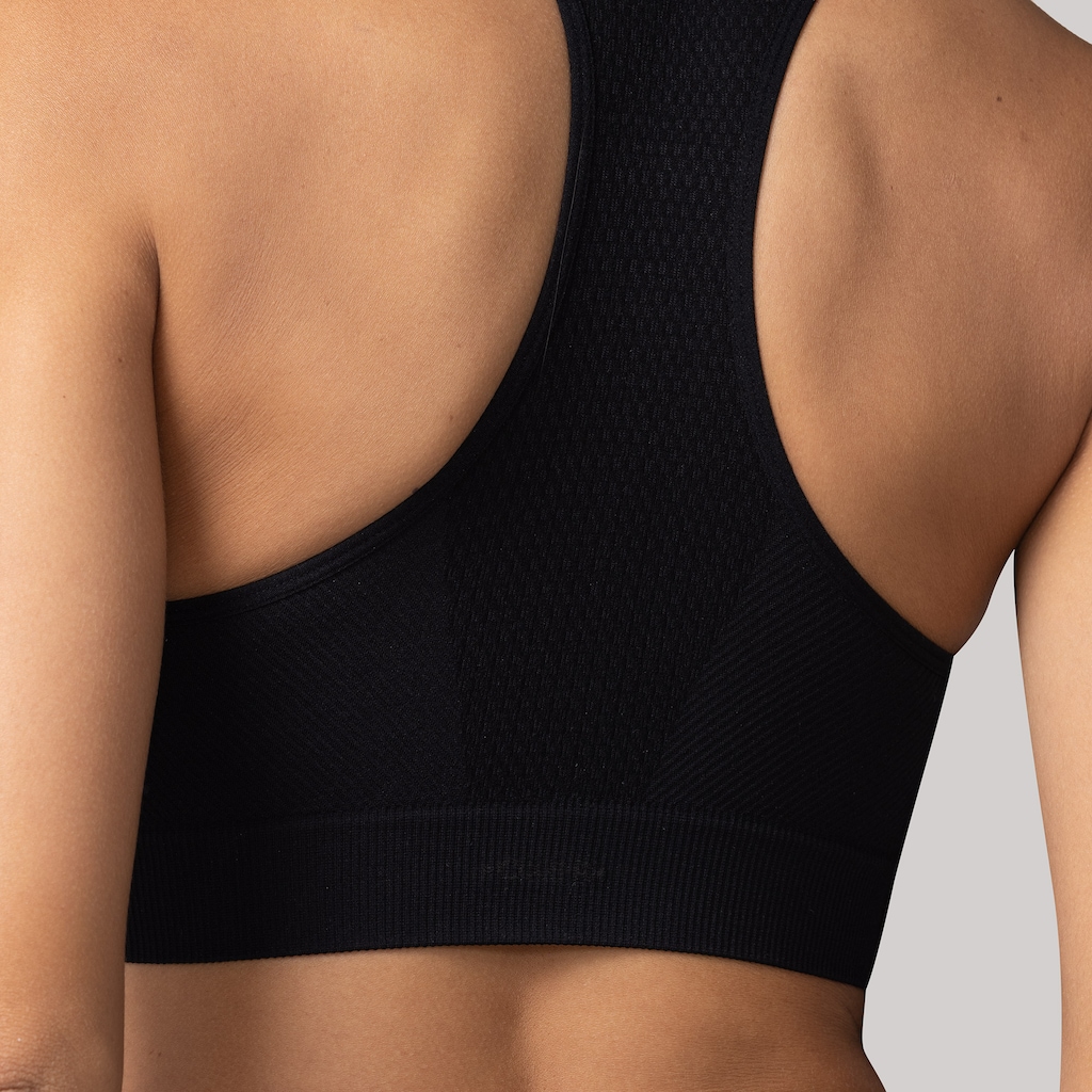 Imagem 4 do produto Top Fitness com Bojo Removível Oxer Baixa Sustentação Nadador Sem Costura Adulto