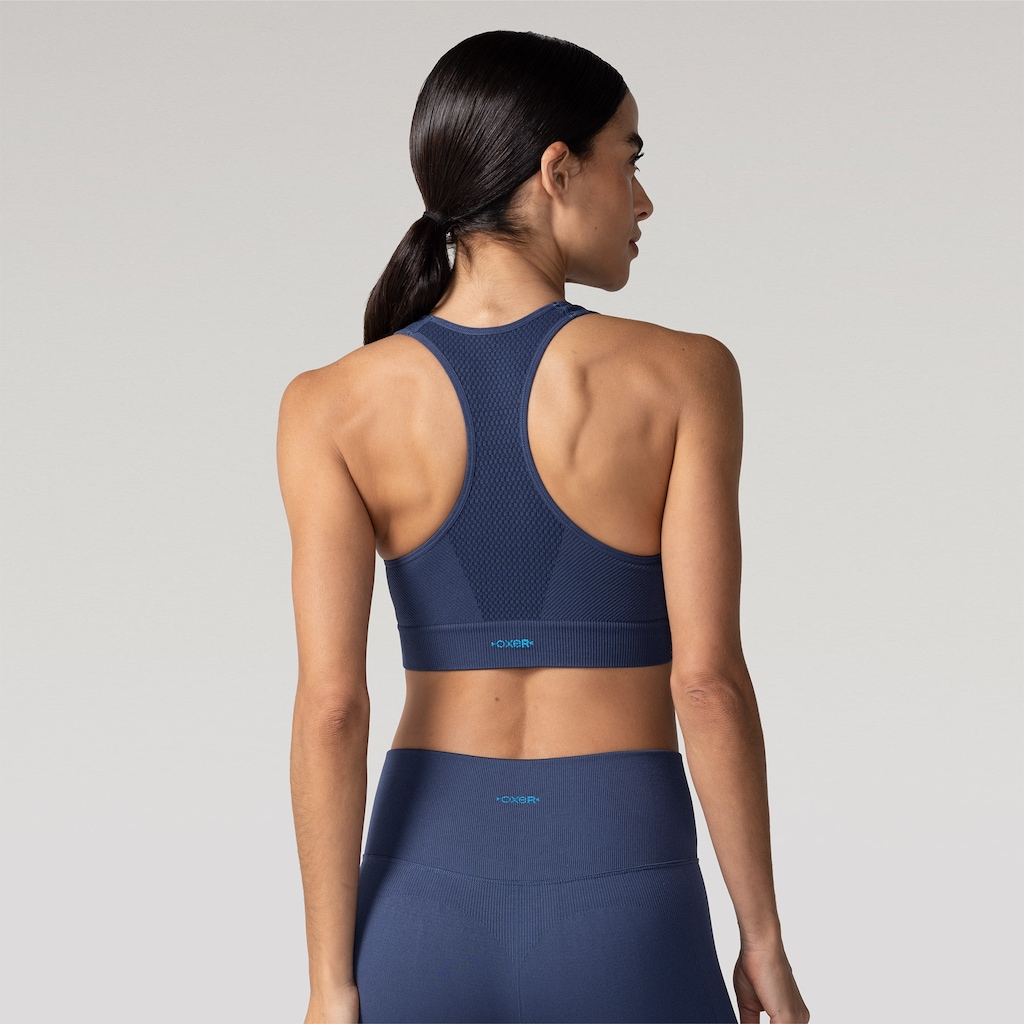 Imagem 2 do produto Top Fitness com Bojo Removível Oxer Baixa Sustentação Nadador Sem Costura Adulto