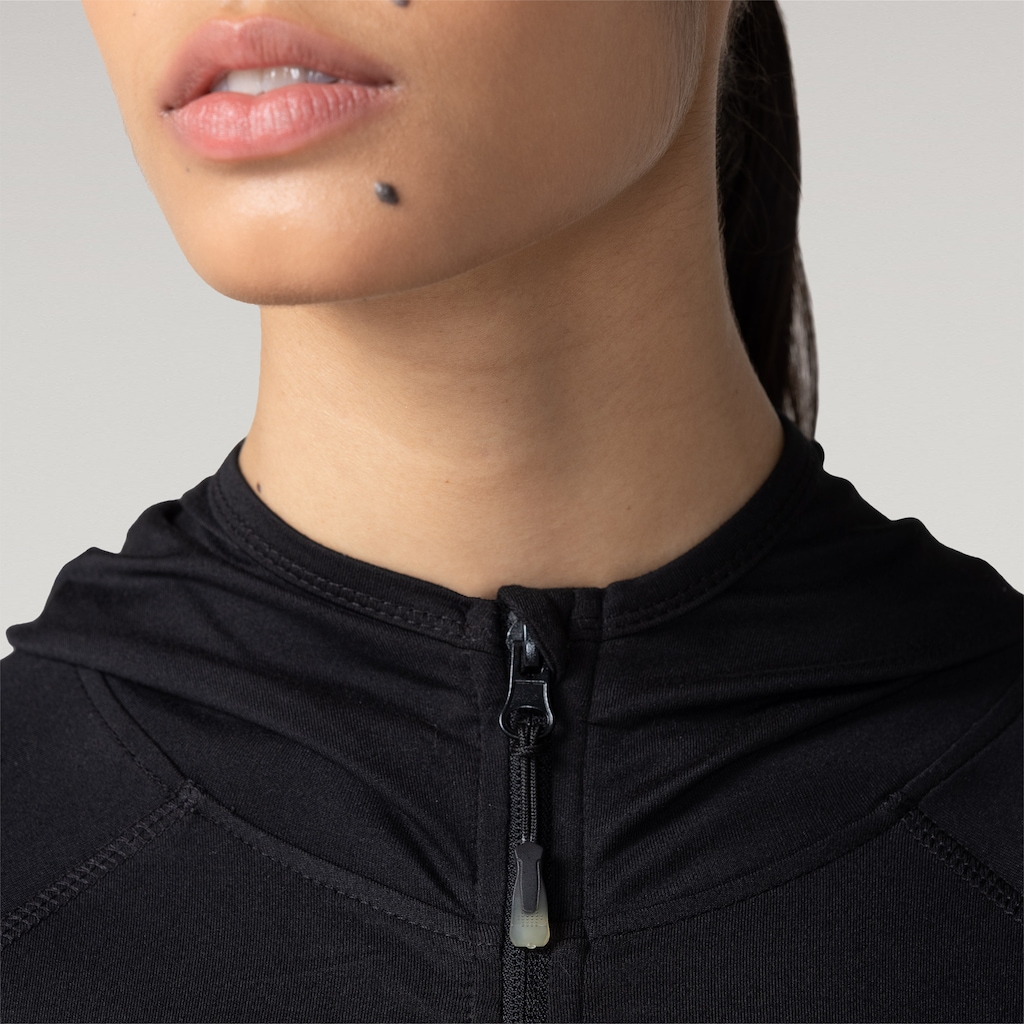 Imagem 4 do produto Jaqueta Oxer com Capuz Jogging com Bolso Seguro -Feminina