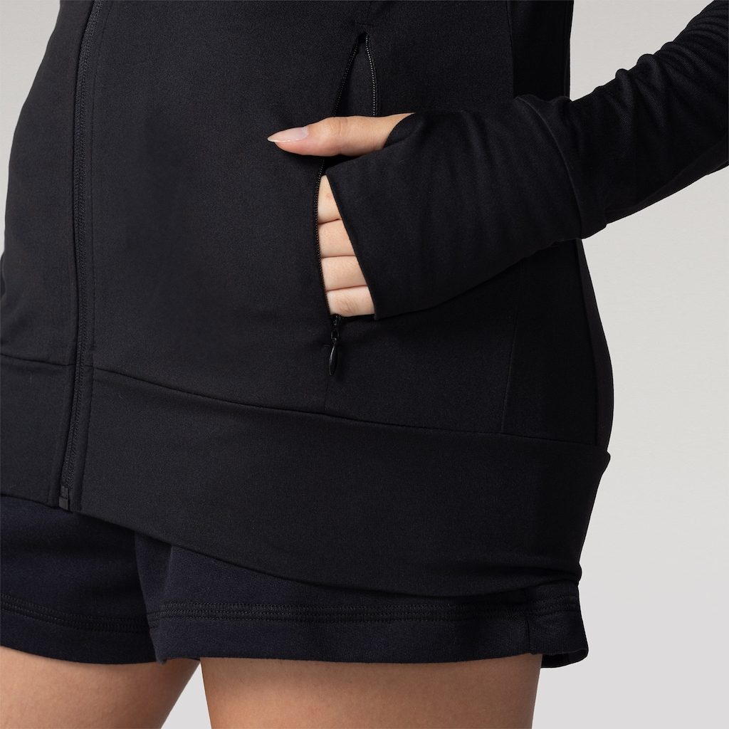 Imagem 5 do produto Jaqueta Oxer com Capuz Jogging com Bolso Seguro -Feminina