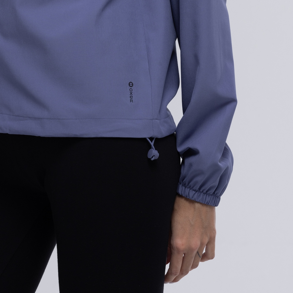 Imagem 4 do produto Jaqueta Feminina Oxer com Capuz Recortada Packable Refletivo