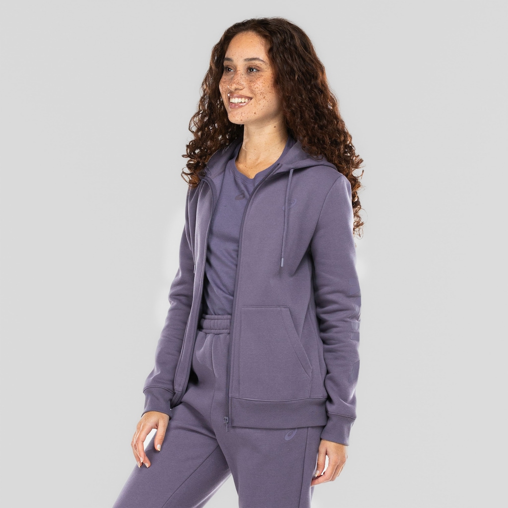 Imagem 5 do produto Jaqueta de Moletom Feminina ASICS com Capuz Canguru Fleece
