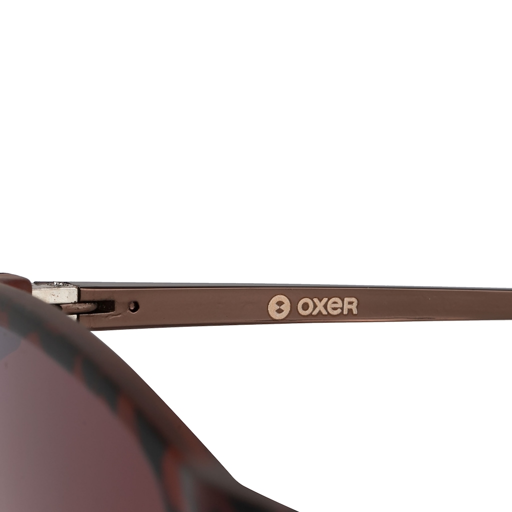 Imagem 4 do produto Óculos de Sol Oxer com Proteção Solar Quadrado Haste Metal Adulto