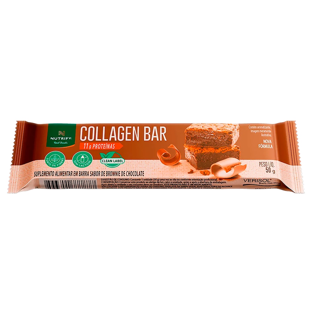 Imagem 1 do produto Barra de Proteína Nutrify Brownie de Chocolate - 50g