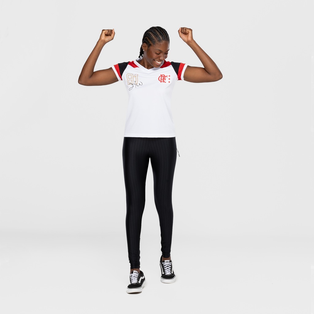 Imagem 3 do produto Camiseta do Flamengo Feminina Braziline Babylook Zico Retrô