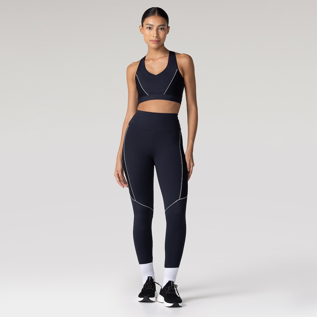 Imagem 3 do produto Calça Legging Feminina Oxer Textura New Média Compressão Cós Médio