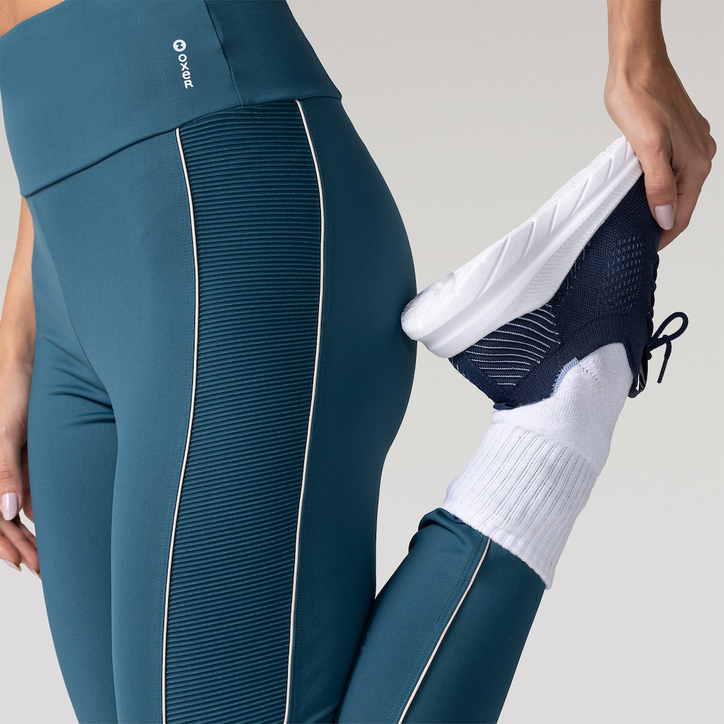 Imagem 5 do produto Calça Legging Feminina Oxer Textura New Média Compressão Cós Médio