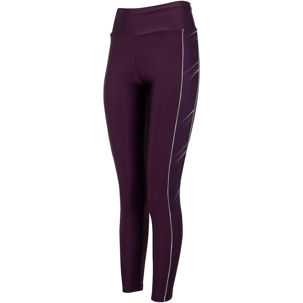 Imagem 5 do produto Calça Legging Feminina Oxer Brilho Vivo Lateral Cós Médio Média Compressão