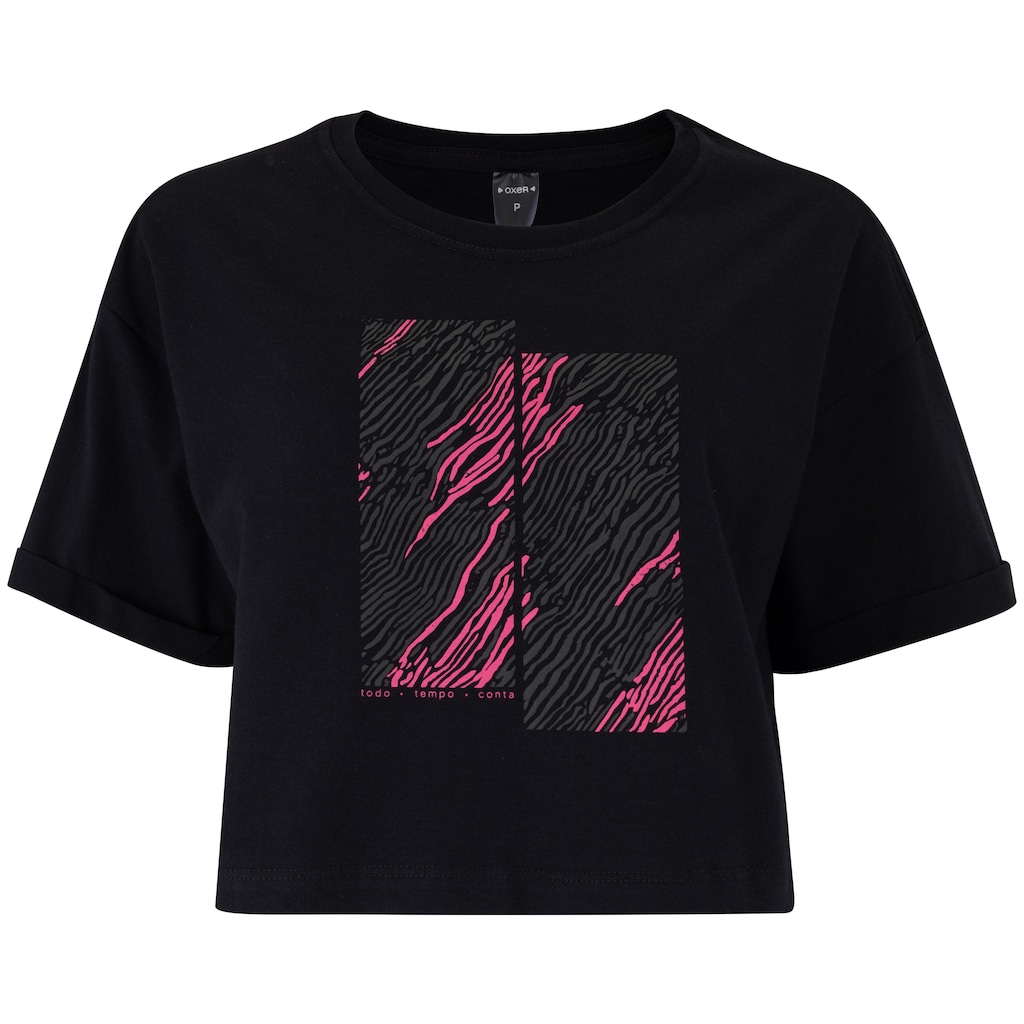 Imagem 1 do produto Camiseta Feminina Oxer Manga Curta Estampada