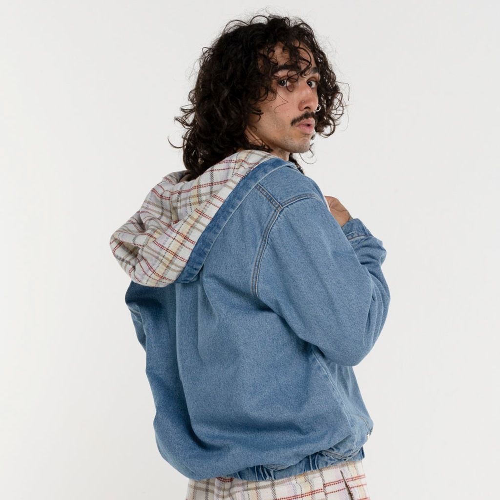 Imagem 5 do produto Jaqueta Piet Com Capuz Washed Denim