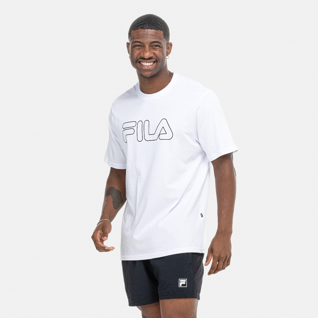 Imagem 4 do produto Camiseta Masculina Fila Manga Curta Letter Outline