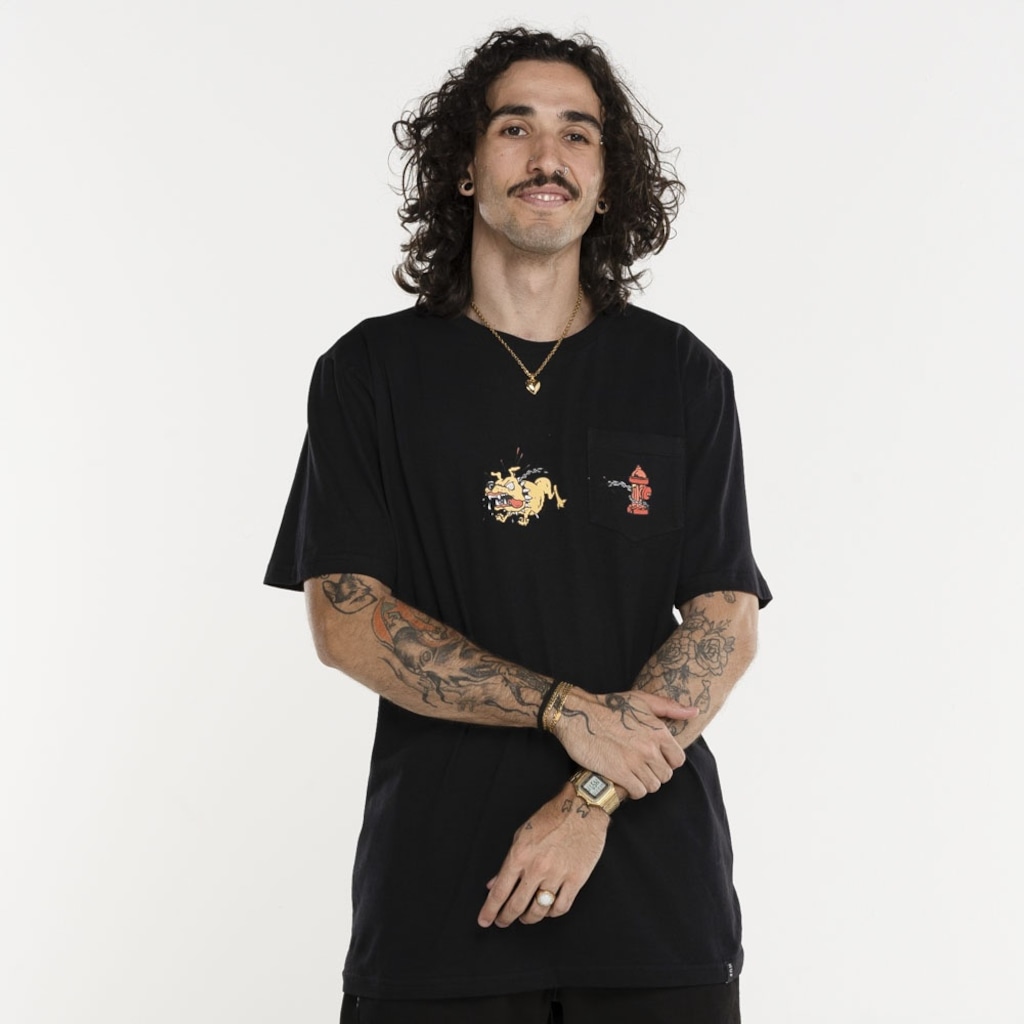 Imagem 2 do produto Camiseta HUF Manga Curta Junkyard Dog SS Pocket