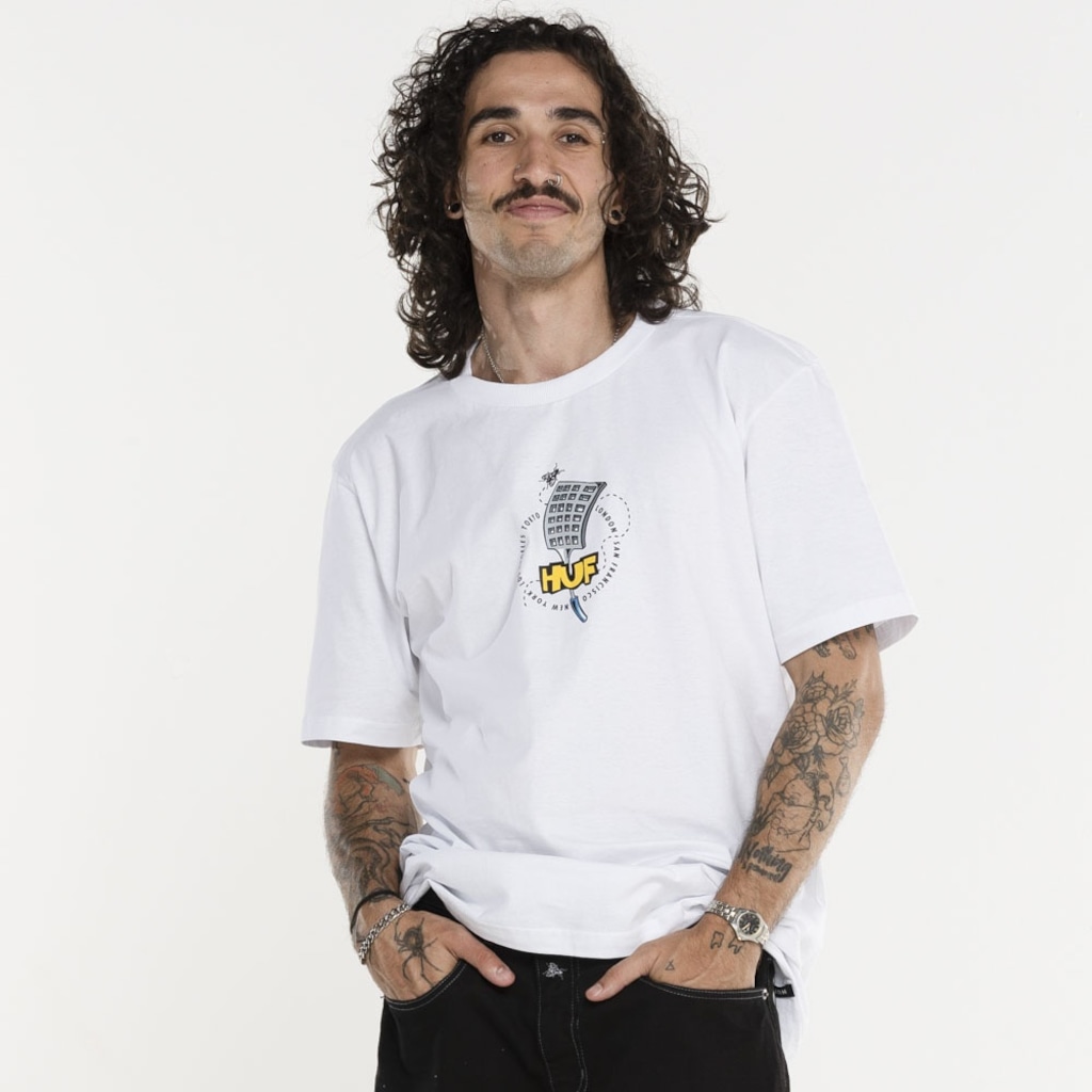 Imagem 2 do produto Camiseta HUF Manga Curta Swart Team SS