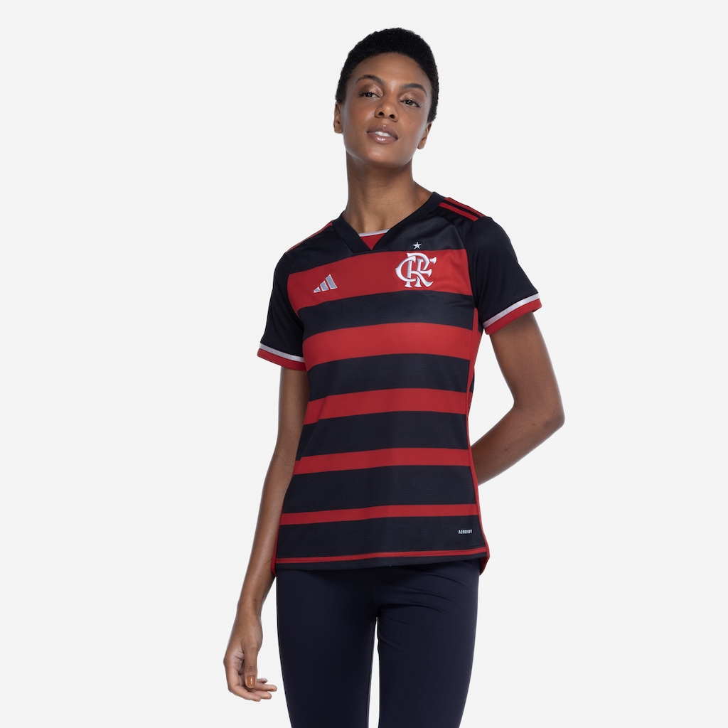 Imagem 4 do produto Camisa do Flamengo I 24 adidas Feminina Torcedora