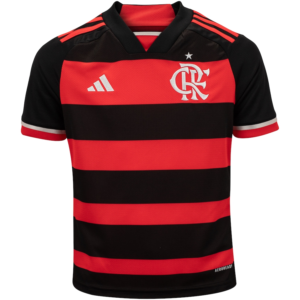Imagem 1 do produto Camisa do Flamengo I 24 adidas Infantil Torcedor
