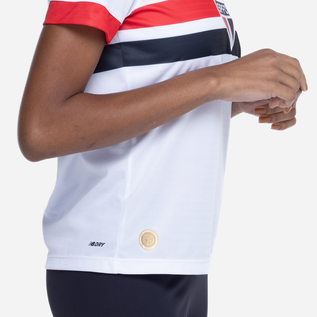 Imagem 4 do produto Camisa do São Paulo I 24 New Balance Feminina Torcedor