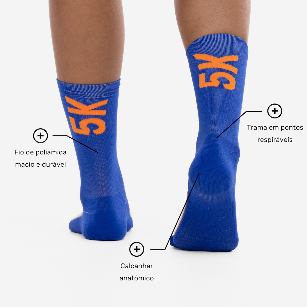Imagem 3 do produto Meia Para Corrida Rally Crew 5k Cano Alto Tamanho 34-38 ASICS Adulto