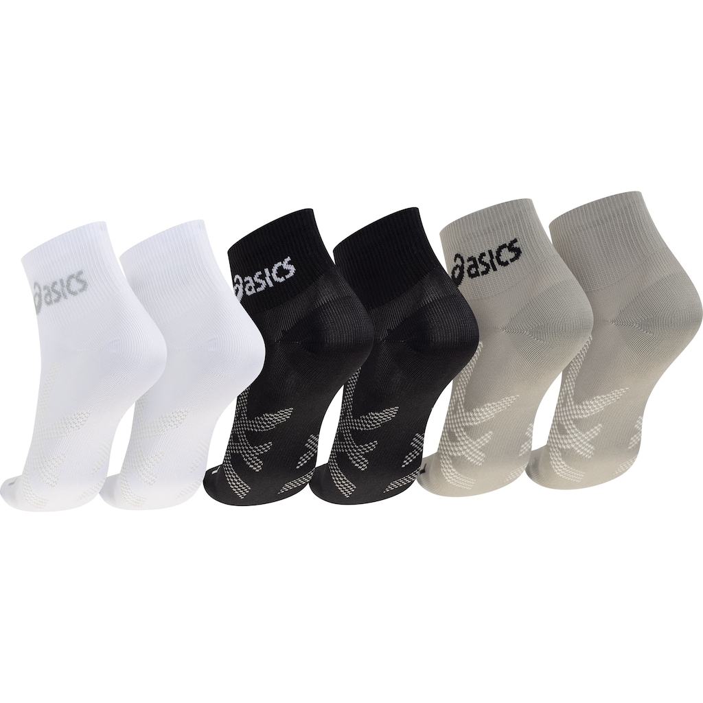 Imagem 2 do produto Kit 3 Pares Meias Para Corrida ASICS Cano Baixo Quarter Tamanho 34-38 Adulto