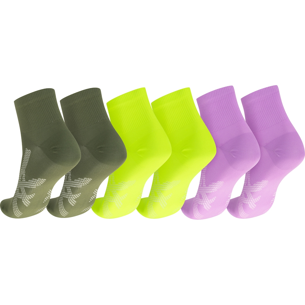 Imagem 2 do produto Kit 3 Pares Meias Para Corrida ASICS Cano Baixo Quarter Tamanho 34-38 Adulto