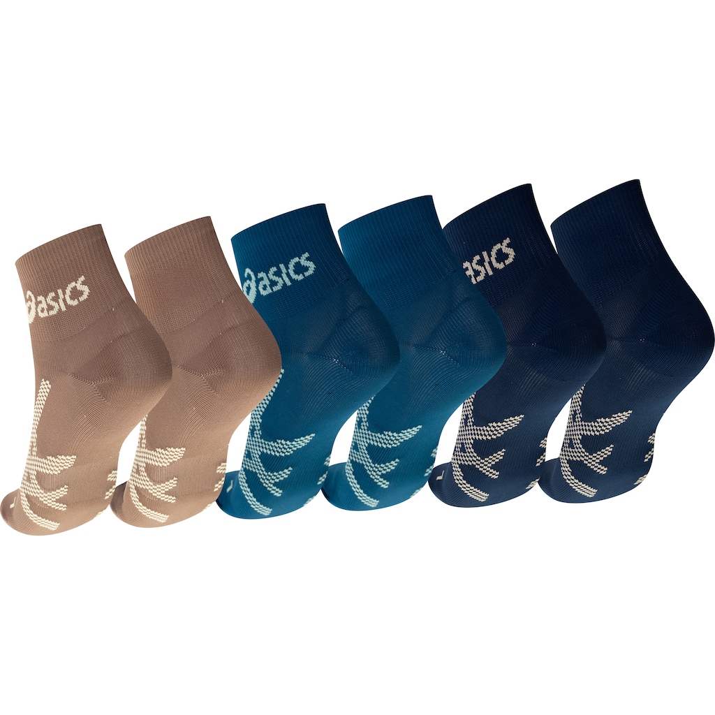 Imagem 2 do produto Kit 3 Pares Meias Para Corrida ASICS Cano Baixo Quarter Tamanho 34-38 Adulto