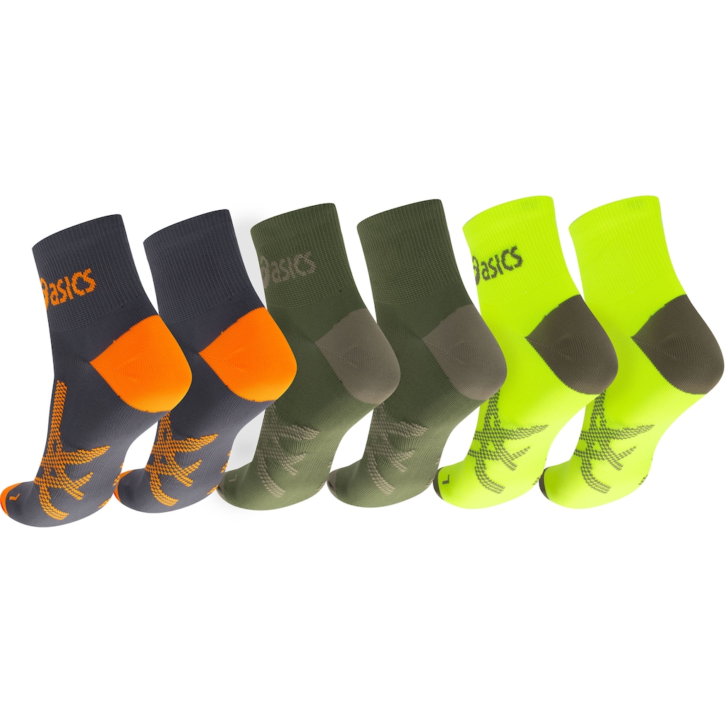Imagem 2 do produto Kit 3 Pares de Meias Asics Quarter Cano Médio Adulto