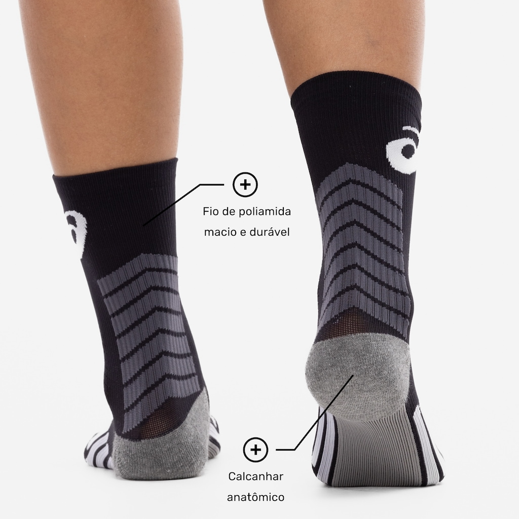 Imagem 4 do produto Meia Para Corrida Rally Crew 5k Cano Alto Tamanho 39-44 ASICS Adulto