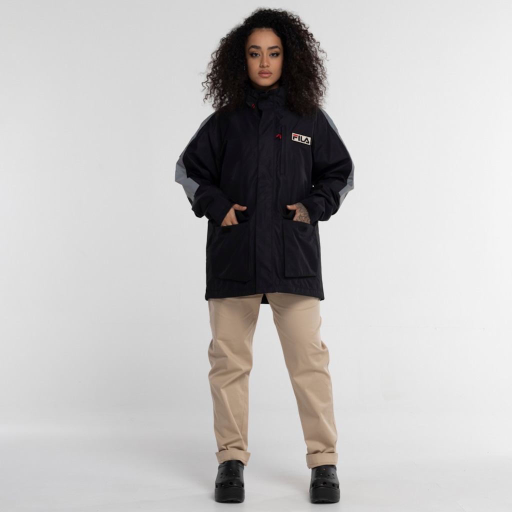 Imagem 2 do produto Jaqueta Fila com Capuz Waterproof