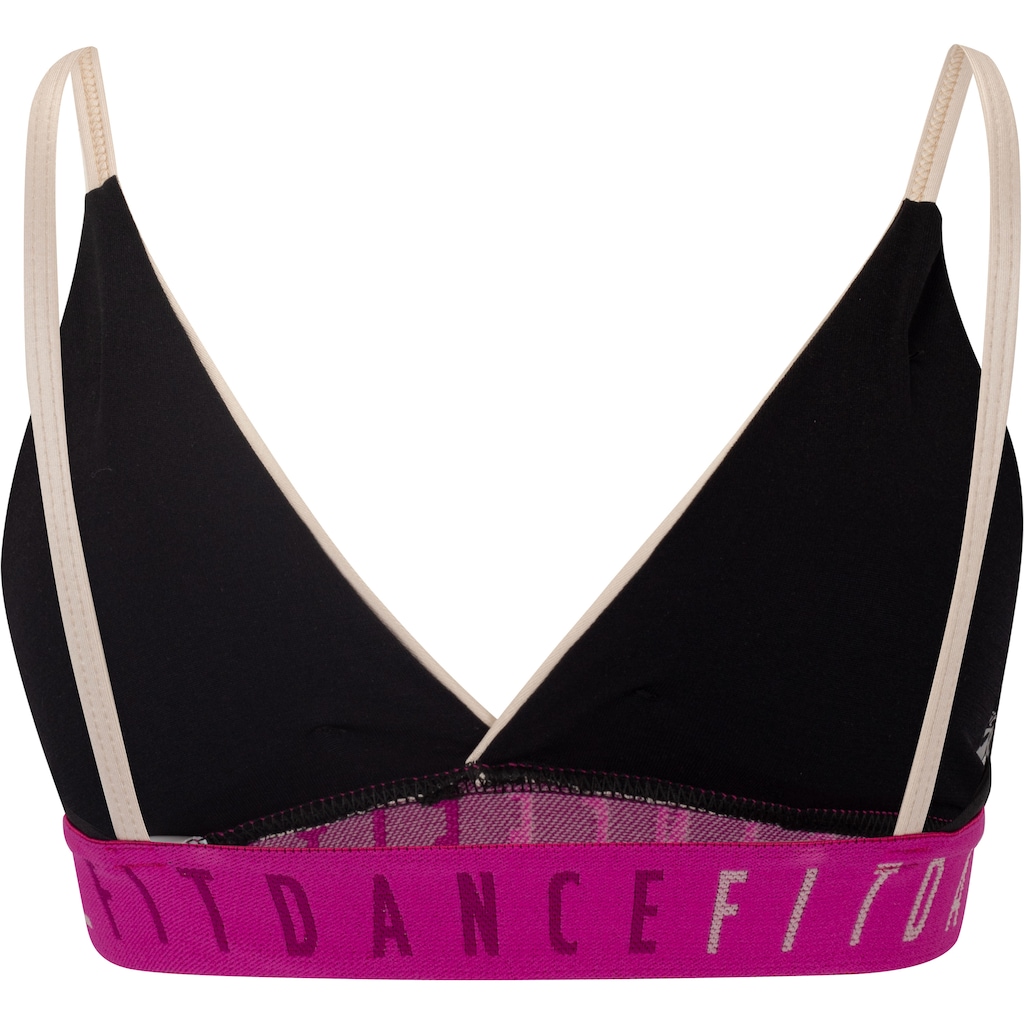 Imagem 2 do produto Top Fitness com Bojo Fixo Fit Dance Baixa Sustentação Alças Elástico Adulto