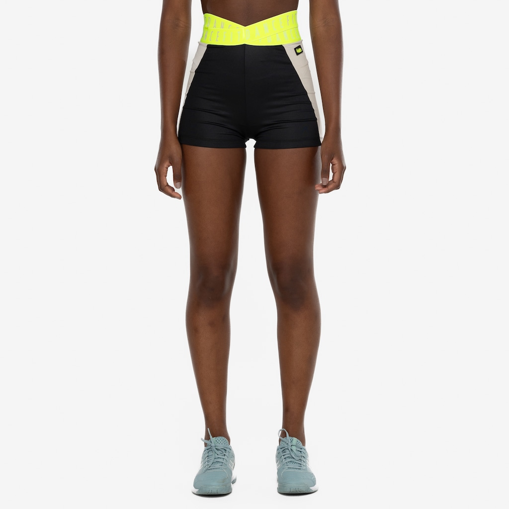 Imagem 3 do produto Short Feminino Fit Dance Transpassado Recortado