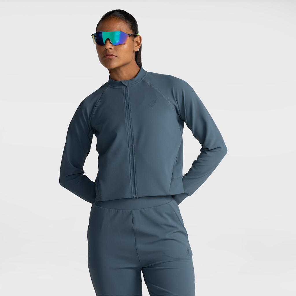 Imagem 1 do produto Jaqueta Feminina ASICS Malha Rib Bolso Seguro